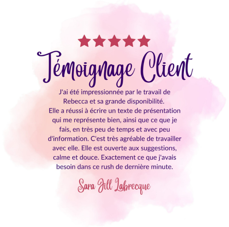 photo témoignage client